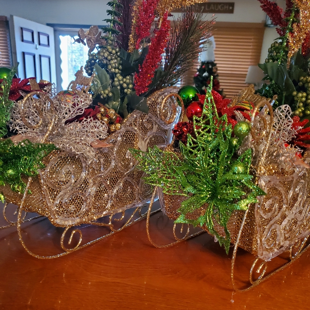 Christmas  homemade sleighs